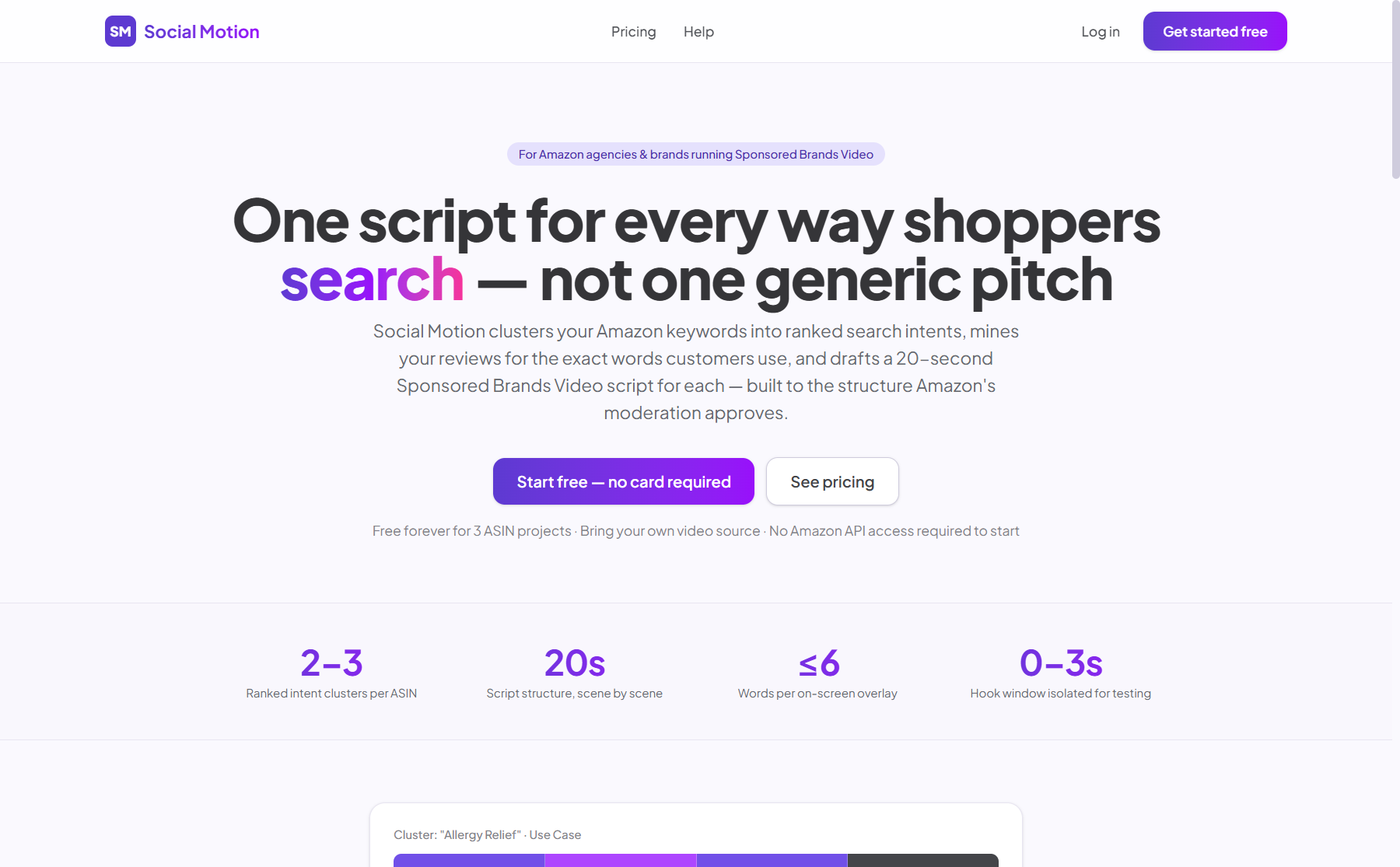 VideoScienceOptimizer landing page